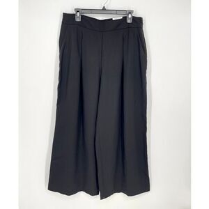INC International Concepts NEW High Waist Wide Leg Pants Sz XL Deep Black Pleats